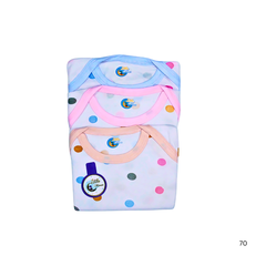 Pack of 3 Baby Bodysuits – Polka Dots Theme (Unisex)