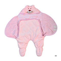 Baby Hooded Character Swaddle – Blue