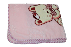Baby Blanket Plush Mink | Pink