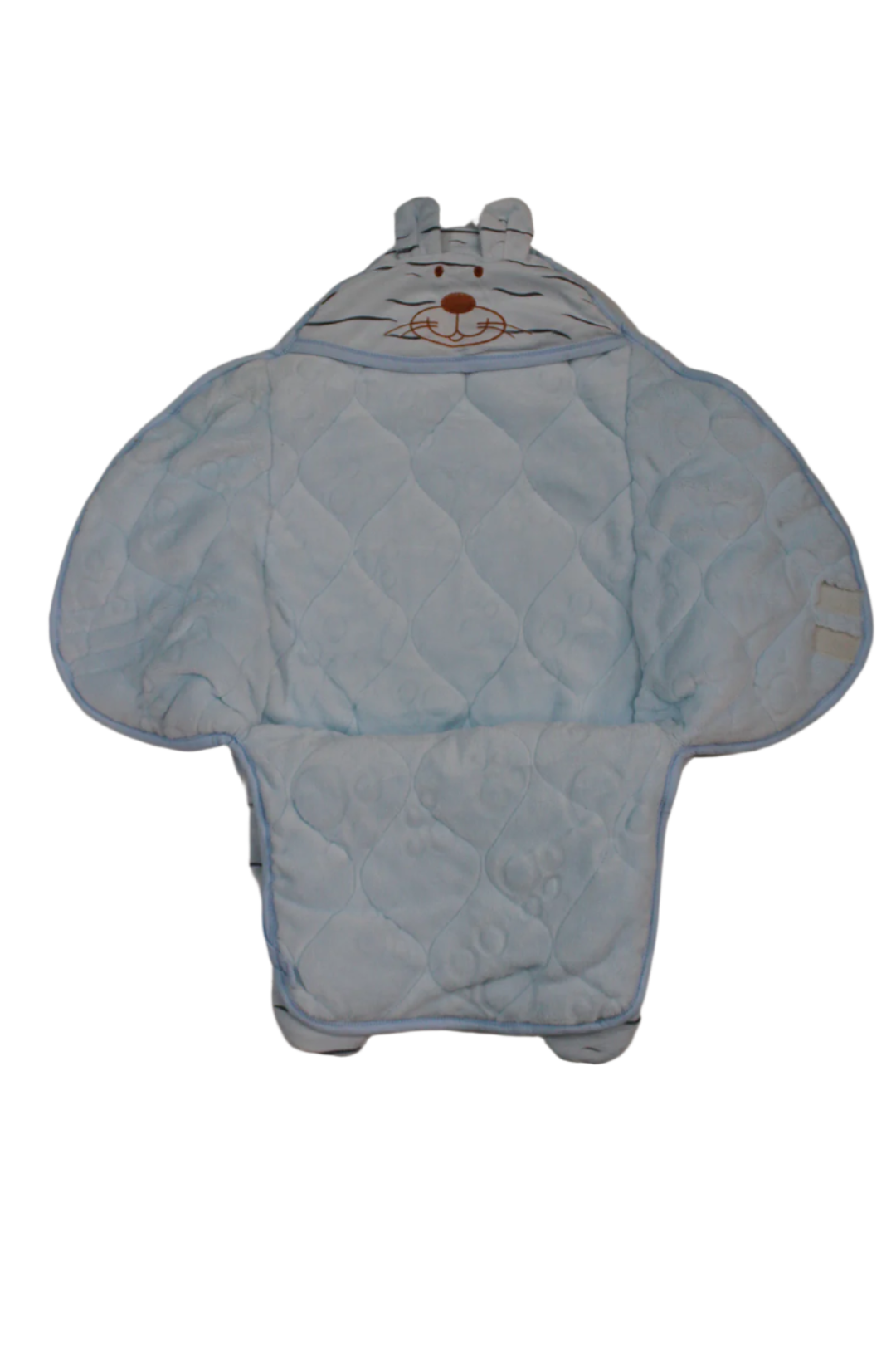 Baby Hooded Character Swaddle – Blue