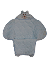 Baby Hooded Character Swaddle – Blue