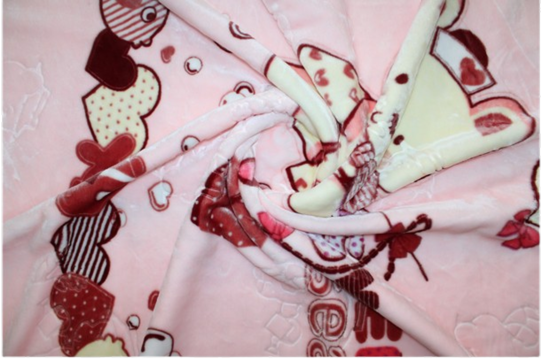 Baby Blanket Plush Mink | Pink