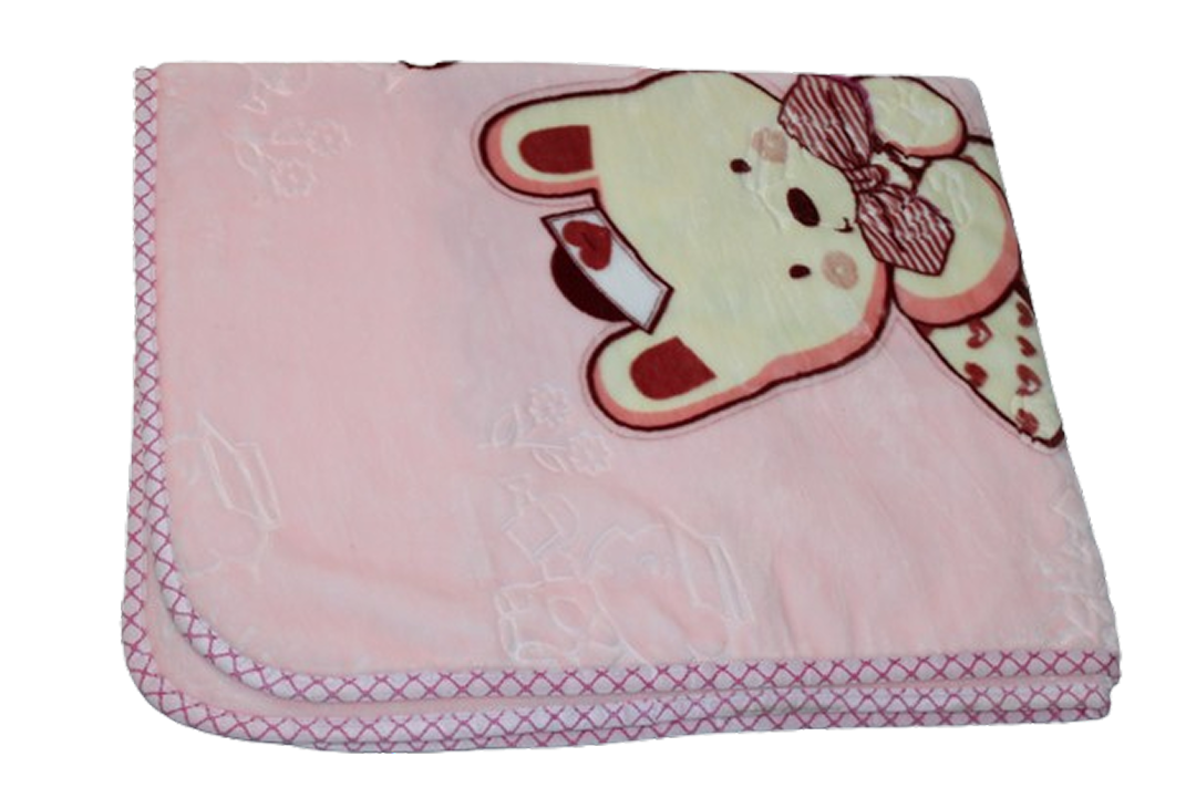 Baby Blanket Plush Mink | Pink
