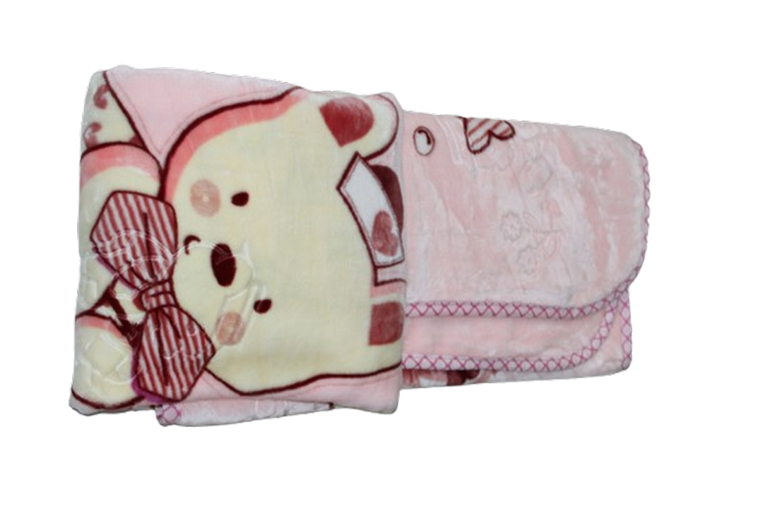 Baby Blanket Plush Mink | Pink
