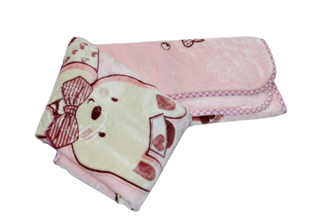 Baby Blanket Plush Mink | Pink