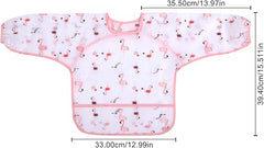 Shirt-Style Baby Apron- Pink