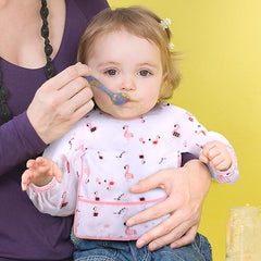 Shirt-Style Baby Apron- Pink